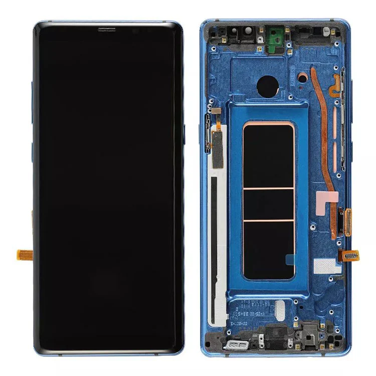 Samsung Galaxy için Not 8 LCD OLED Ekran Sayısal Montajı Çerçeveli
