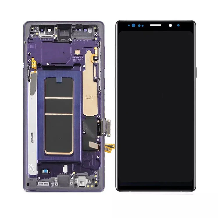 Samsung Galaxy Note 9 LCD OLED Ekran Sayısallaştırıcı Montajı Çerçeveli