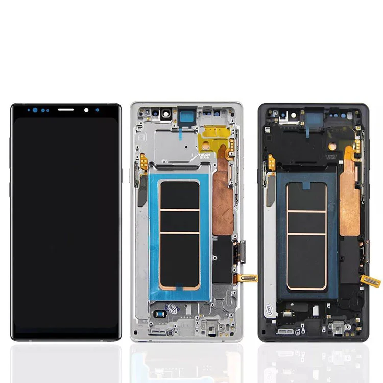 Samsung Galaxy Note 9 LCD OLED Ekran Sayısallaştırıcı Montajı Çerçeveli
