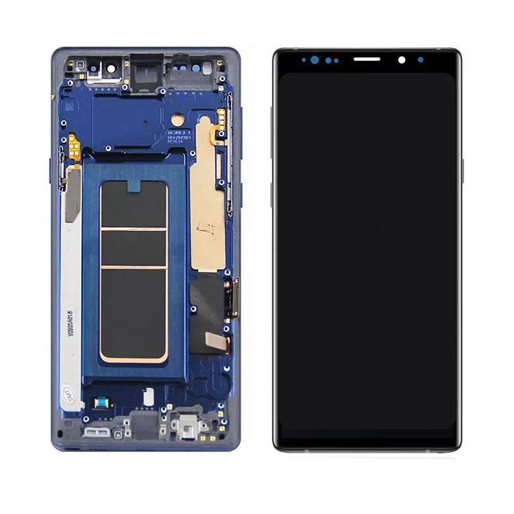 Samsung Galaxy Note 9 LCD OLED Ekran Sayısallaştırıcı Montajı Çerçeveli