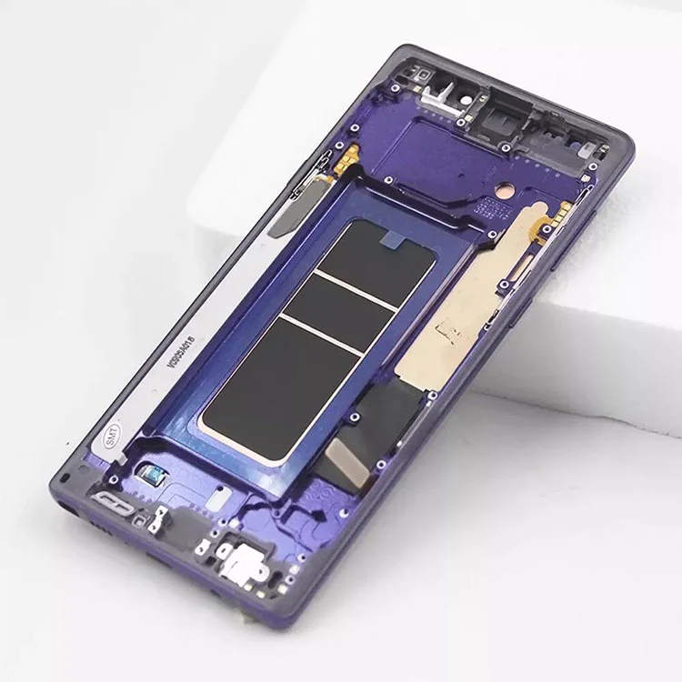 Samsung Galaxy Note 9 LCD OLED Ekran Sayısallaştırıcı Montajı Çerçeveli