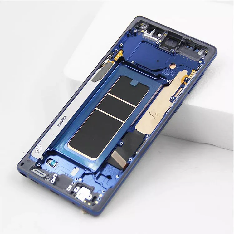 Samsung Galaxy Note 9 LCD OLED Ekran Sayısallaştırıcı Montajı Çerçeveli